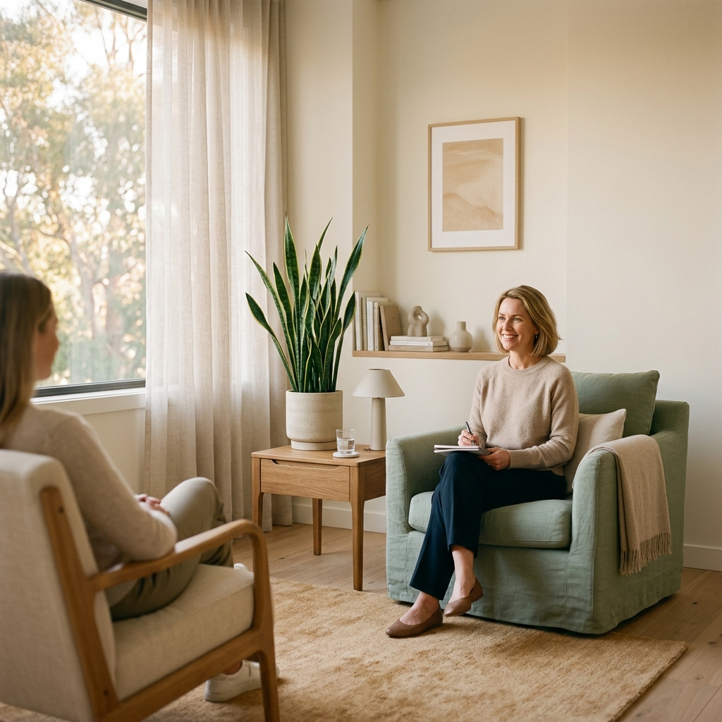 Consultório acolhedor de psicoterapia